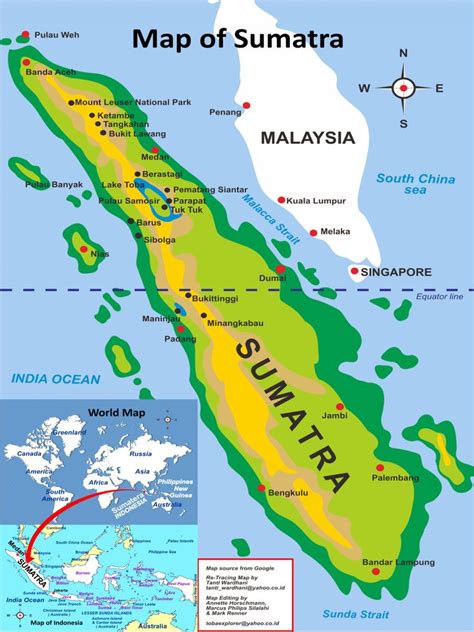 Maps | Sumatra, Map, Toba