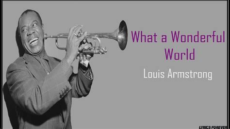 Louis Armstrong What A Wonderful World Lyrics