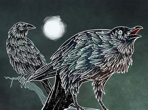 Decided to draw raven familiars : r/WitchesVsPatriarchy