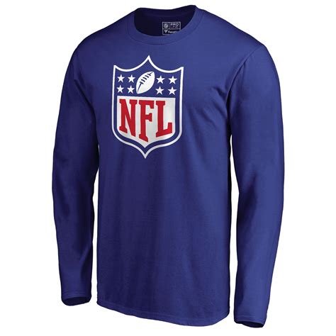 Men's NFL Pro Line by Fanatics Branded Blue NFL Shield Primary Logo ...