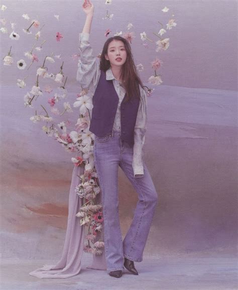 Captivating Photoshoot of IU in Lilac