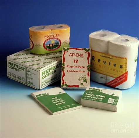 Selection Of Recycled-paper Products Photograph by Sheila Terry/science ...