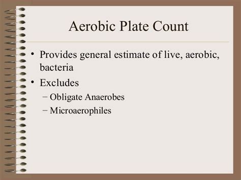 Aerobic plate count,