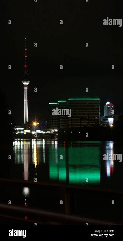 night nighttime night photograph berlin television tower alex ...