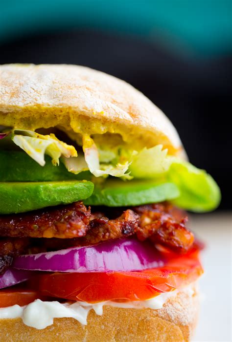 BBQ Tempeh Avocado Sandwich - Vegan Recipe