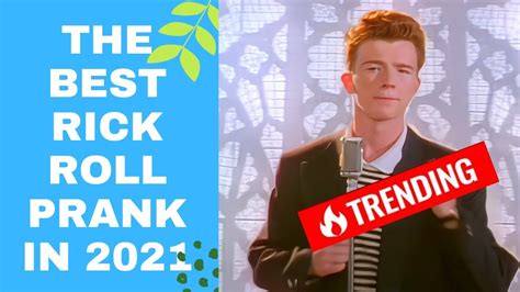 The Best Rick Roll Prank in 2021 - YouTube