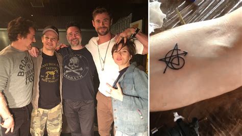 The Original Cast Of ‘The Avengers’ Got Matching Tattoos - LADbible