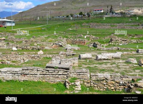 Skopje, Republic of Macedonia: The excavations of the ancient Roman town of Scupi Stock Photo ...