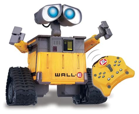 RC Pixar's Wall E U Command Remote Control Robot Humanoid Android Infrared Robot Toy Action ...