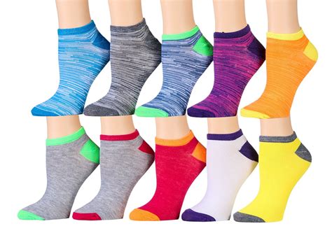 10 Pairs of WSD Womens Ankle Socks, No Show Athletic Sports Socks ...