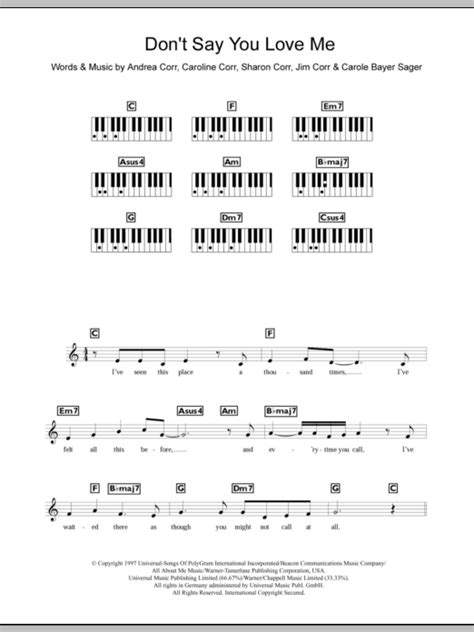 Please Dont Say You Love Me Chords - Rectangle Circle