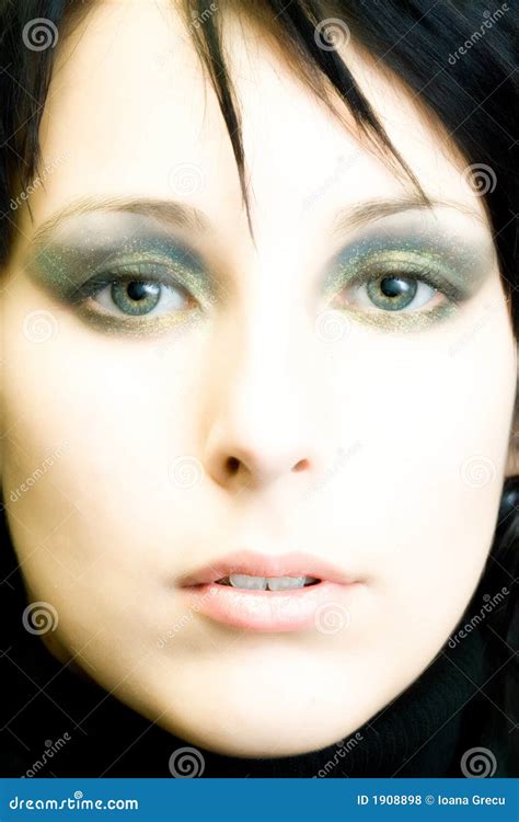 Beautiful Woman Face Closeup Stock Photo - Image of charming, face: 1908898