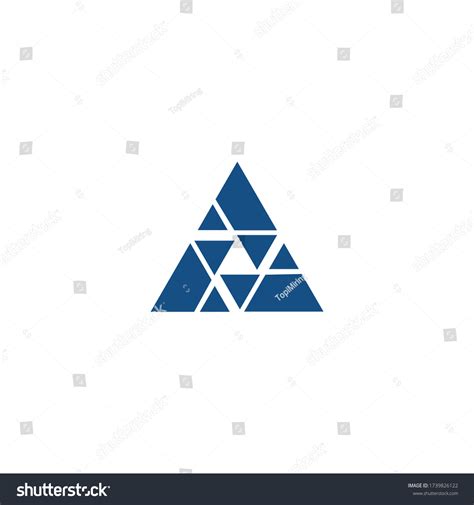 Triangle Logo Forming Letters Stock Vector (Royalty Free) 1739826122 ...