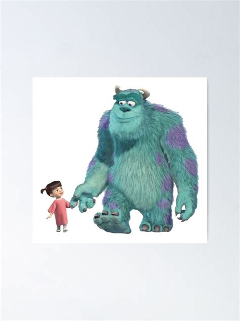 "Sully and Boo" Poster for Sale by CartoonBlast | Redbubble