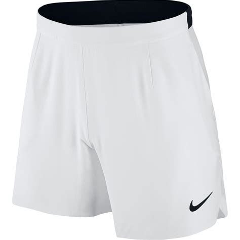 Nike Mens Flex 7 Inch Tennis Shorts - White - Tennisnuts.com