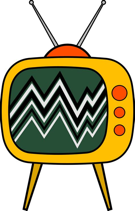 Clipart - Old TV Cartoon