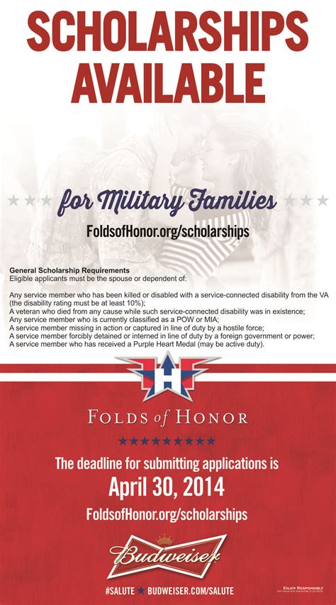 Know someone who deserves a Folds of Honor scholarship from Budweiser ...