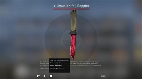 Ursus Knife Doppler Ruby FN (Rare), Video Gaming, Gaming Accessories, Game Gift Cards & Accounts ...