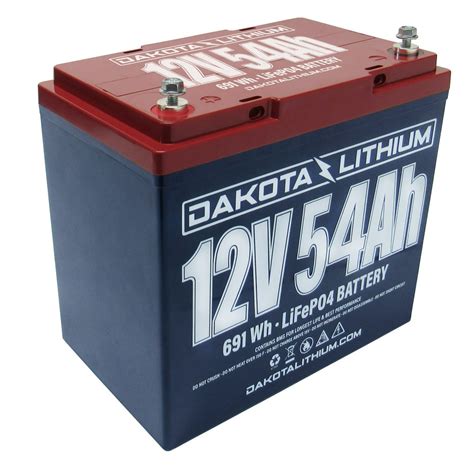 Dakota Lithium 12v 54Ah Deep Cycle Marine Trolling Motor Battery - Walmart.com - Walmart.com
