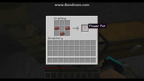 Minecraft - How To Craft A Flower Pot - YouTube