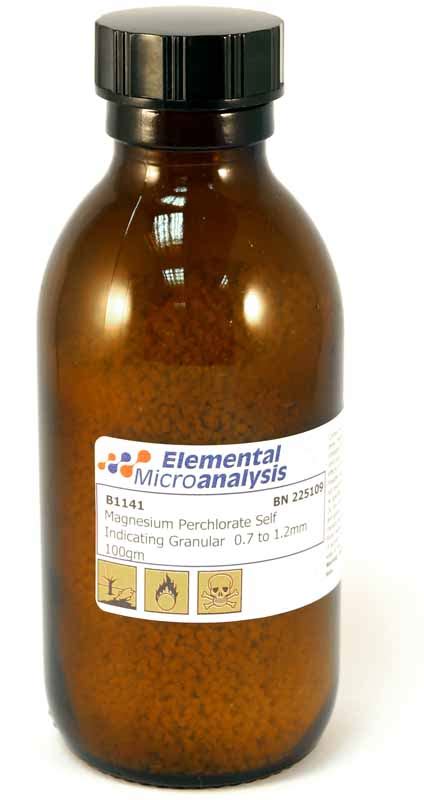 Magnesium Perchlorate Self Indicating Granular 0.7 to 1.2mm 100gm Oxidising Solid N.O.S. 5.1 ...