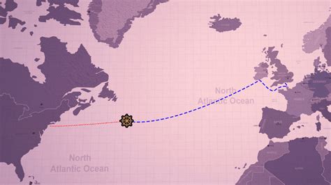 Titanic Sinking Map Location