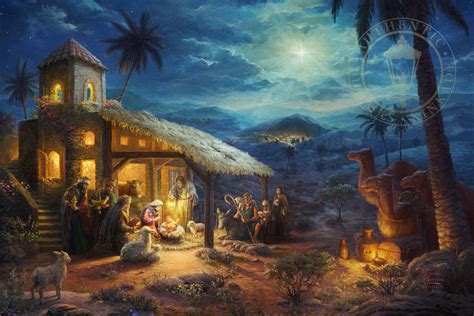 The Nativity - Thomas Kinkade Smoky Mountains