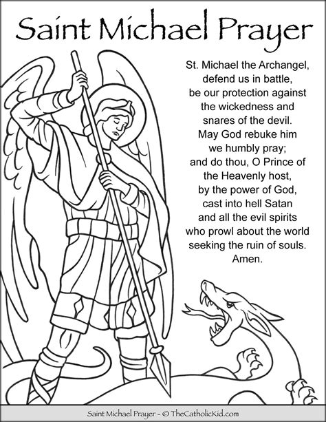 St Michael The Archangel Prayer Printable - Get Your Hands on Amazing ...