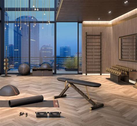 Wood and Gold bronze luxury gym equipment | PENT. Home and Hotel Gym ...