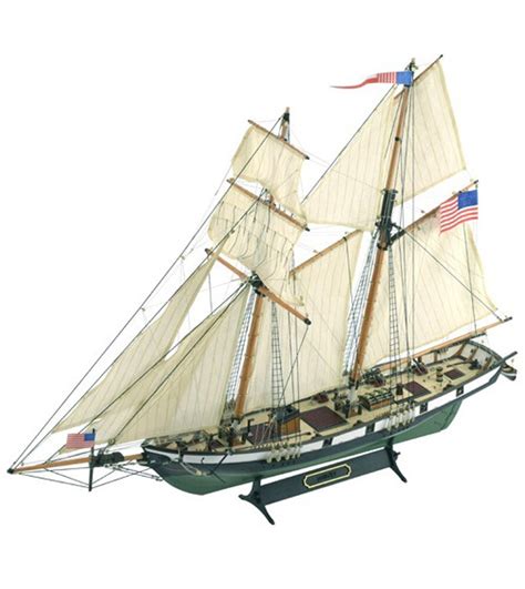 American Schooner Harvey 1:60. Wooden Model Ship Kit