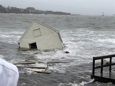 Record high tide in Maine washes away historic, 100-year-old fishing shacks | AP News