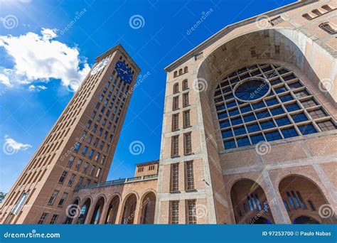 Basilica of the National Shrine of Our Lady Stock Photo - Image of ...