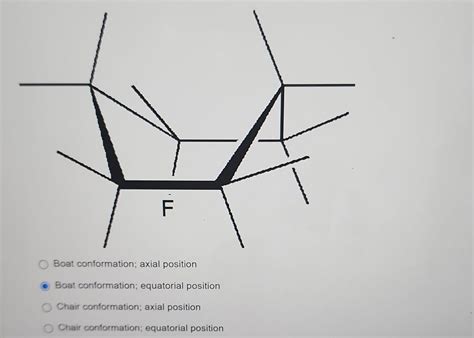 [Solved]: Boat conformation; axial position Boat confor