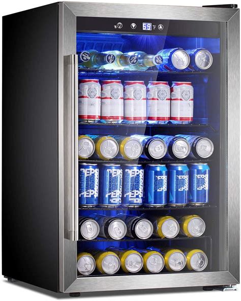 Buy Antarctic StarBeverage Refrigerator Cooler - 145 Can Mini Fridge Glass Door for Soda or Wine ...