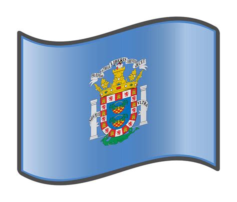 Waving Flag of the Autonomous City of Melilla Digital Art by A Z - Fine ...