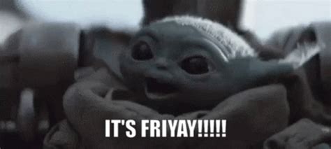 Baby Yoda Friday GIF - Baby Yoda Friday Excited - Discover & Share GIFs