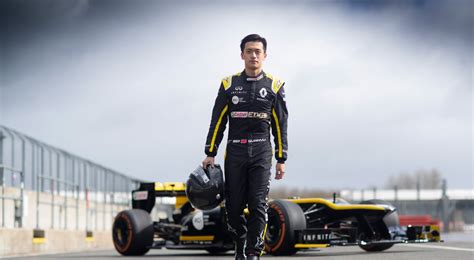 Renault junior Guanyu Zhou conducts F1 test programme