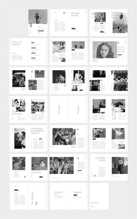 Design Portfolio Layout, Magazine Layout Design, Book Design Layout, Retro Photography ...