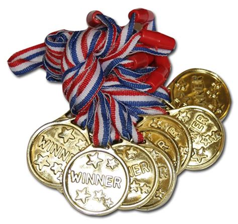 Kids Gold Medals Plastic Winner Party Loot Bags Filler School Sports Day Trophy | eBay