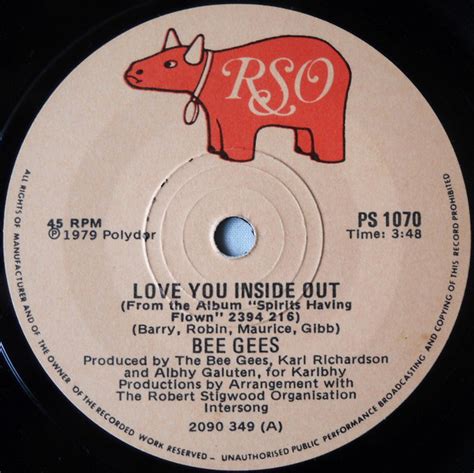 Bee Gees – Love You Inside Out (1979, Vinyl) - Discogs