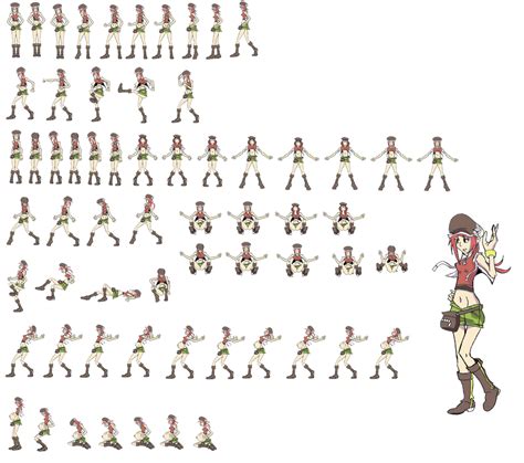 shiki misaki sprite sheet by Darkburster1 on DeviantArt