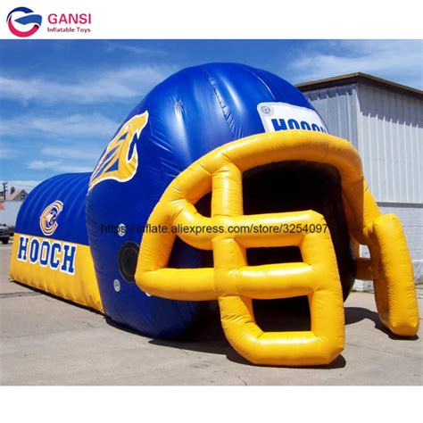 Durable best quality hot sale inflatable football helmet tunnel large ...