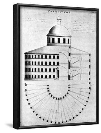 'Panopticon -Prison Design by Jeremy Bentham' Photographic Print ...