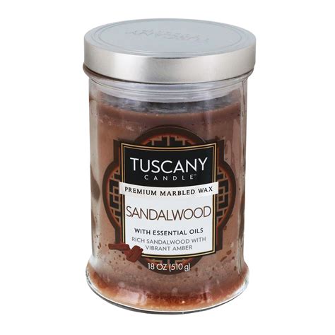 Tuscany Candle Sandalwood Scent Candle Jar with Essential Oils - Shop Candles at H-E-B