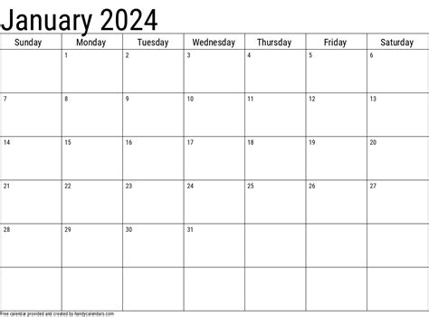 Free Printable Blank Monthly Calendar 2024 - Easy to Use Calendar App 2024