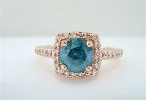 Unique Engagement Rings Halo Setting Handmade Weddings on Etsy 12 | OneWed.com