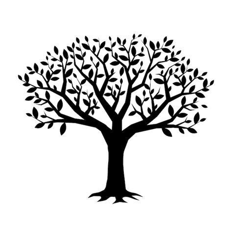 Black Tree Branch Silhouette Clipart