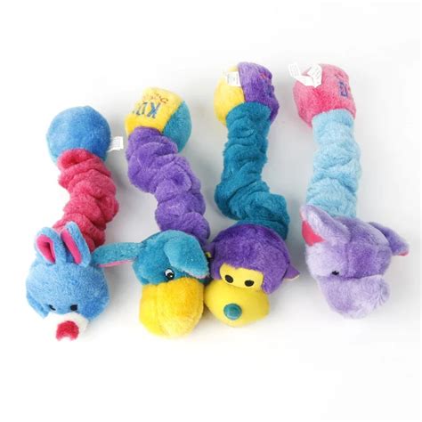 Squeak Dog Puppy Plush Toy Chewing Sound Molar Bite Grinding Animal ...