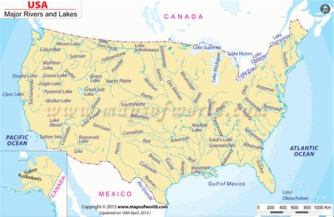 Map Of Canada With Lakes And Rivers | Us World Maps