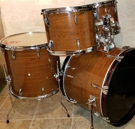 American Oak Wood Grain Drum Wrap - Walopus Drum Wrap